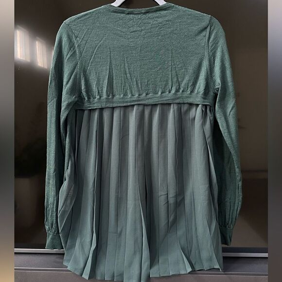 BEATRICE B. ITALY Emerald Wool Cardigan, Size S - Picture 4 of 6